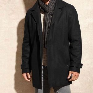 Calvin Klein Men’s Wool-Blend Car Coat, NWT! XXL